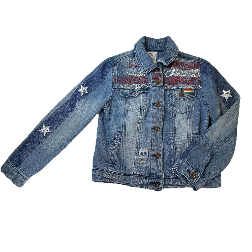 America Chavez Dr Strange Marvel Multiverse Girl Jean Jacket Sz M Junior